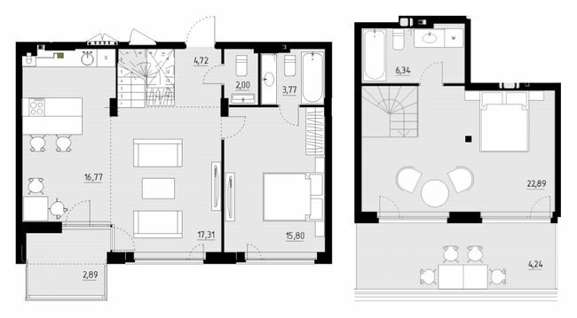 Дворівнева 96.73 м² в ЖК Wellness Park від 24 000 грн/м², смт Гостомель