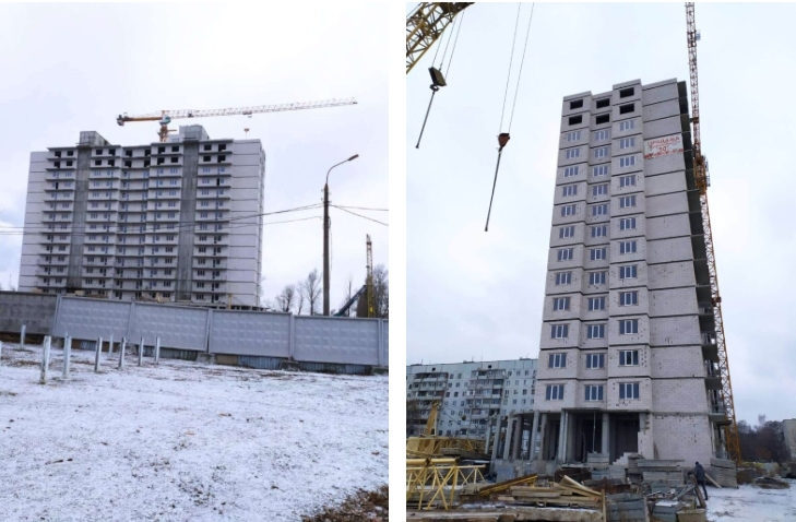 Ход строительства ЖК Слобожанский квартал, дек, 2020 год