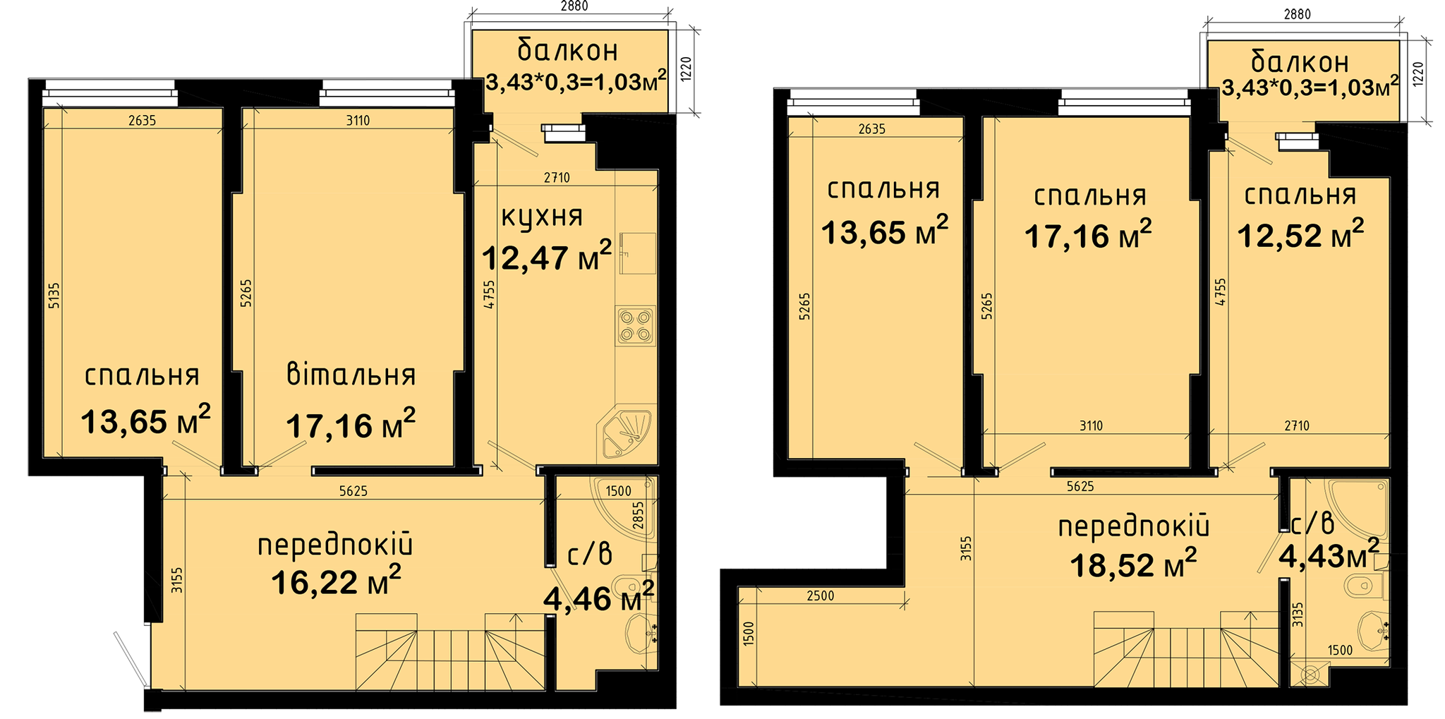 Двухуровневая 132.05 м² в ЖК Авеню 42 от 36 960 грн/м², Киев