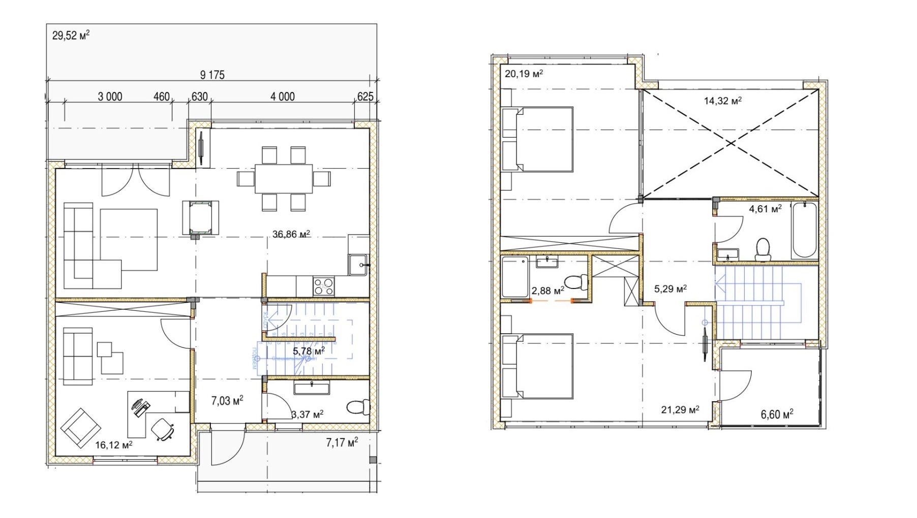 Коттедж 139 м² в КП River Garden от 31 655 грн/м², с. Осещина