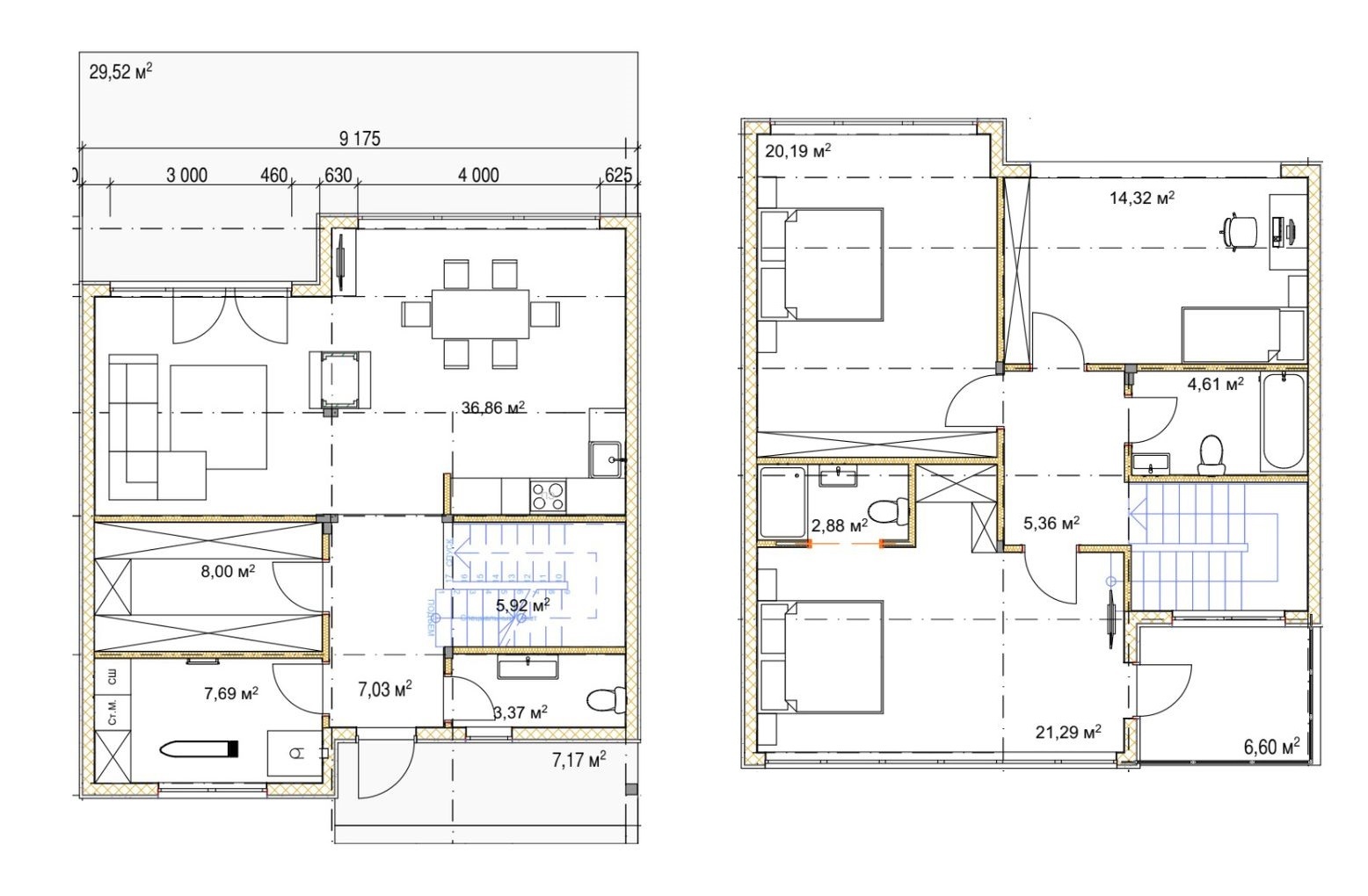 Котедж 153 м² в КМ River Garden від 30 523 грн/м², с. Осещина