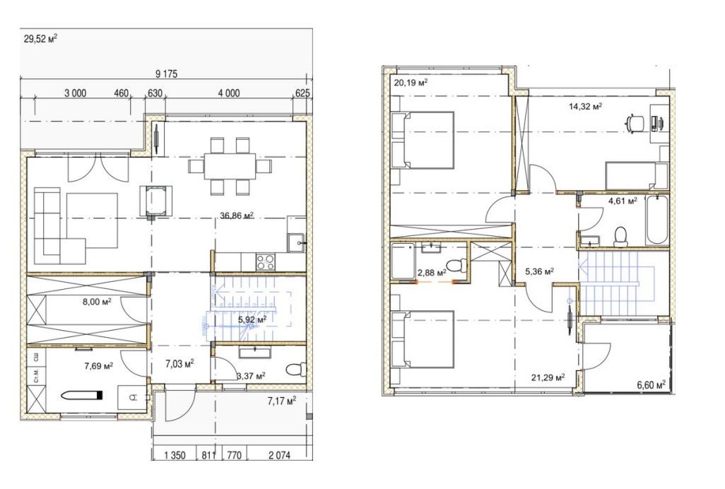 Дуплекс 143 м² в КП River Garden от 31 259 грн/м², с. Осещина