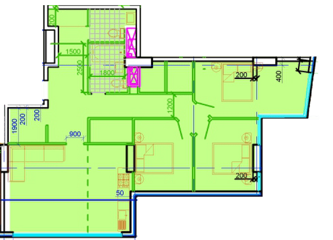 3-комнатная 104.29 м² в ЖК Central Park от 34 500 грн/м², Днепр