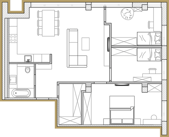 3-комнатная 86.17 м² в ЖК Premier Park от 45 400 грн/м², Днепр