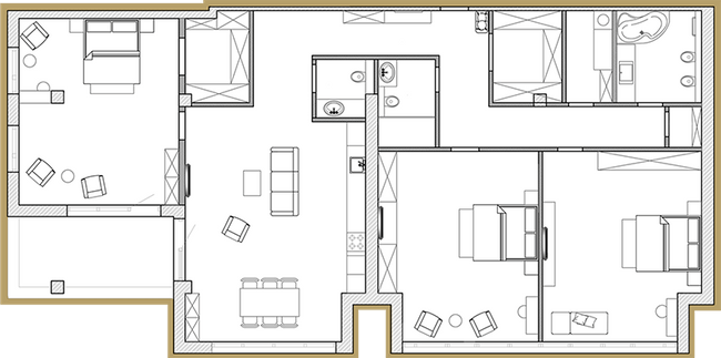 3-комнатная 200.54 м² в ЖК Premier Park от 41 250 грн/м², Днепр