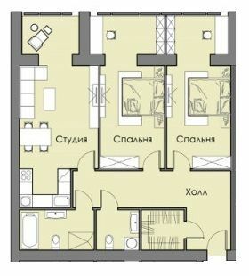 2-кімнатна 105 м² в ЖК Кращий будинок на Перемозі від 14 800 грн/м², Дніпро