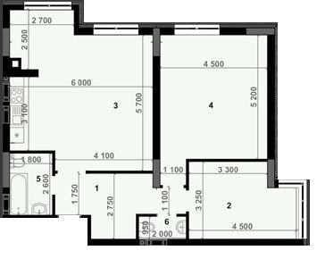 3-кімнатна 90.7 м² в ЖК Антрацит від 20 900 грн/м², с. Петропавлівська Борщагівка