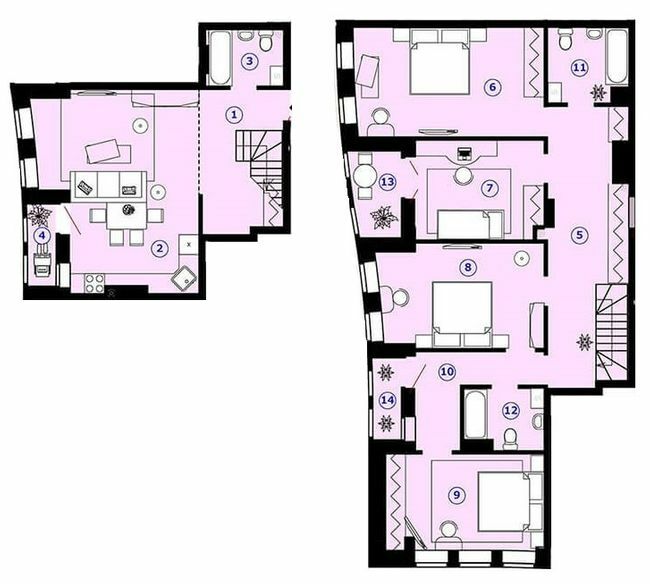 Двухуровневая 137.4 м² в ЖК Меридиан от 16 800 грн/м², Харьков