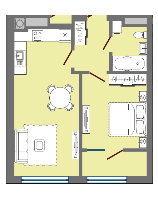 1-кімнатна 47.26 м² в ЖК Greenville Park Lviv від 26 950 грн/м², Львів