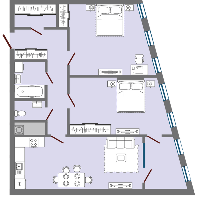 2-кімнатна 89.84 м² в ЖК Greenville Park Lviv від 27 950 грн/м², Львів