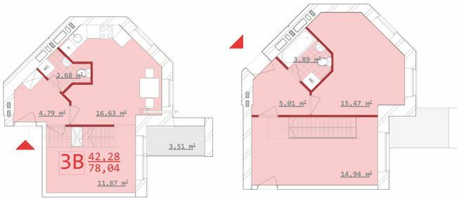 Двухуровневая 78.04 м² в ЖСК Новый дом на Котлова от 17 900 грн/м², Харьков