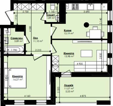 2-комнатная 65.85 м² в ЖК Коло Львова. Дом восьмидесяти велосипедов от 18 950 грн/м², пгт Брюховичи