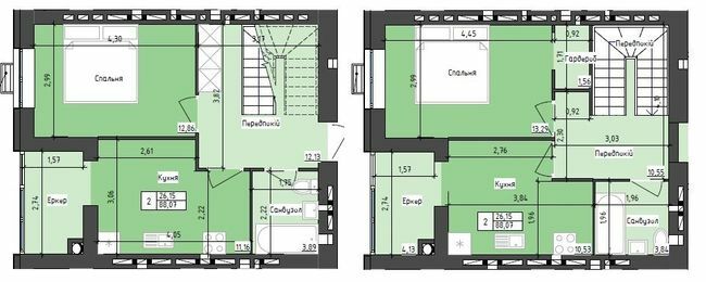 Дворівнева 88.07 м² в ЖК Sweet Home від 18 500 грн/м², Дніпро