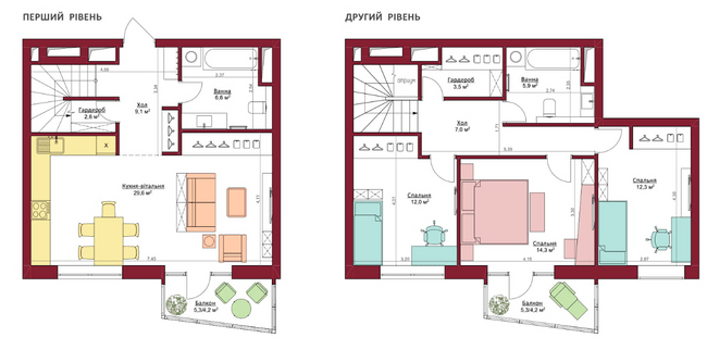 Двухуровневая 111.3 м² в ЖК Legenda от 25 150 грн/м², Запорожье