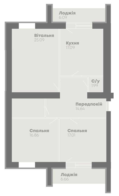 3-комнатная 110.77 м² в ЖК Central House от 18 800 грн/м², Николаев