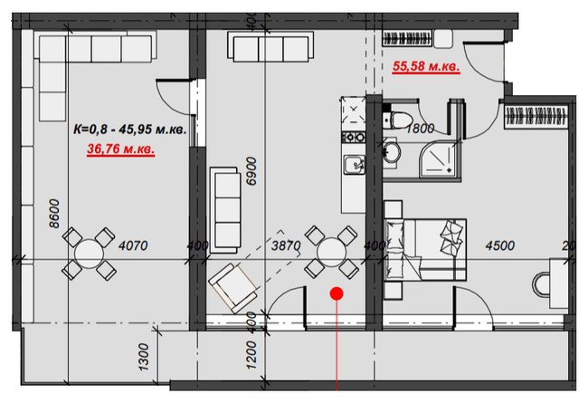 3-комнатная 92.34 м² в ЖК Green Park Resort от 28 900 грн/м², с. Поляна