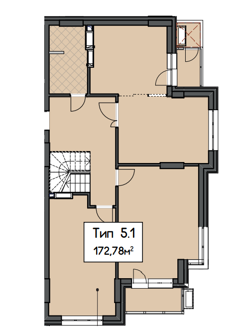 5+ комнат 172.78 м² в ЖК CRYSTAL RESIDENCE от 61 500 грн/м², Киев