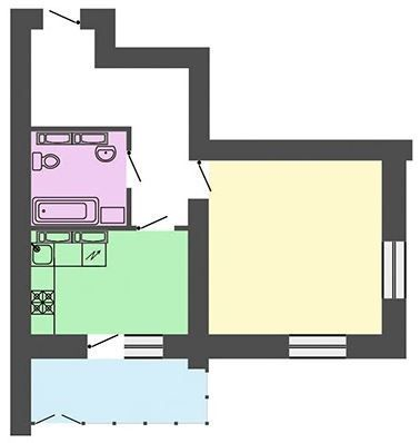 1-кімнатна 53.33 м² в ЖК Перлина Дніпра на Героїв від 17 750 грн/м², Черкаси