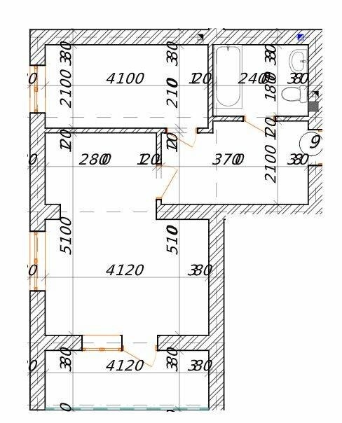 1-комнатная 44.5 м² в КД Дружный от 15 500 грн/м², Днепр