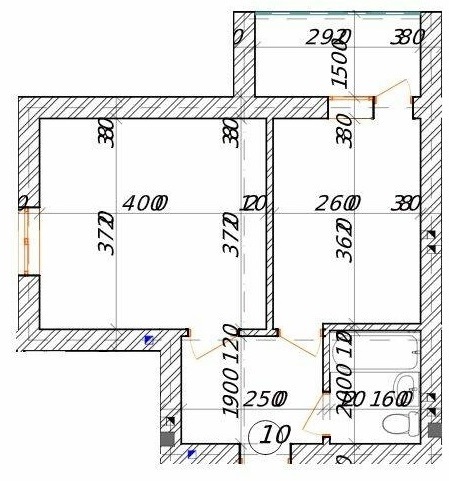 1-кімнатна 36.8 м² в КБ Дружний від 15 650 грн/м², Дніпро