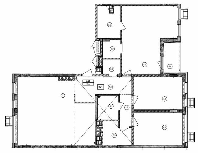 3-комнатная 158.6 м² в ЖК Файна Таун от 51 300 грн/м², Киев