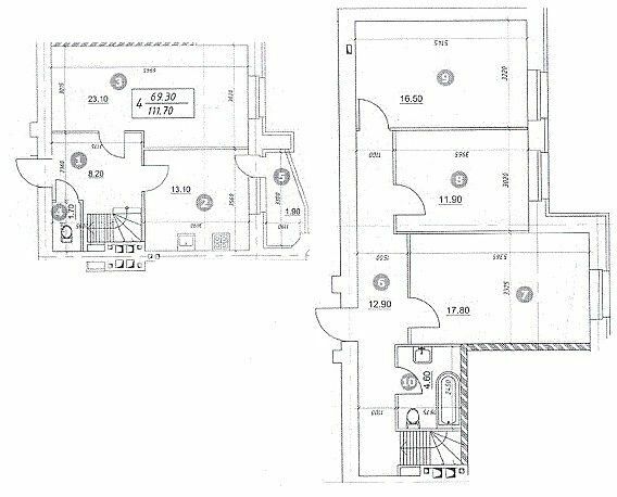 Дворівнева 111.7 м² в ЖК Уткіно від 13 000 грн/м², м. Бориспіль