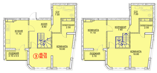 Двухуровневая 98.1 м² в ЖК Велесгард от 22 000 грн/м², г. Вышгород