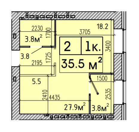 1-кімнатна 35.5 м² в ЖК Suncity від 19 000 грн/м², Дніпро