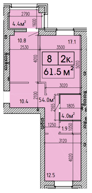 2-комнатная 61.5 м² в ЖК Suncity от 17 000 грн/м², Днепр