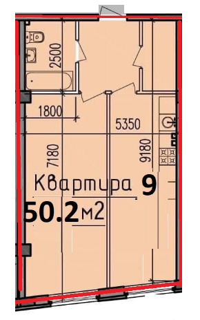 1-кімнатна 50.2 м² в ЖК Victory Hall від 25 000 грн/м², Дніпро