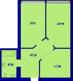 2-комнатная 68.93 м² в ЖК Милые квартиры от 15 400 грн/м², с. Мила