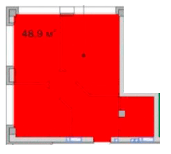 1-комнатная 48.9 м² в ЖК Олимпийский от 21 500 грн/м², Днепр