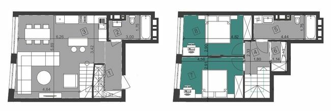 Двухуровневая 82.55 м² в ЖК Парус City от 25 100 грн/м², Львов