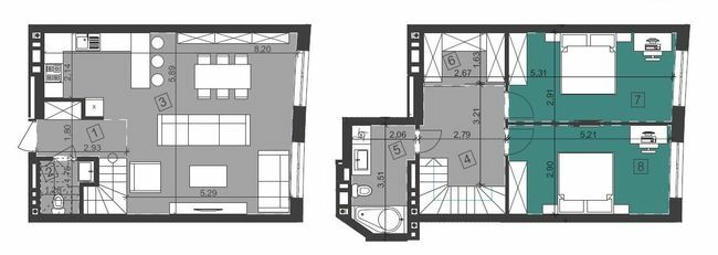 Двухуровневая 93.66 м² в ЖК Парус City от 25 100 грн/м², Львов