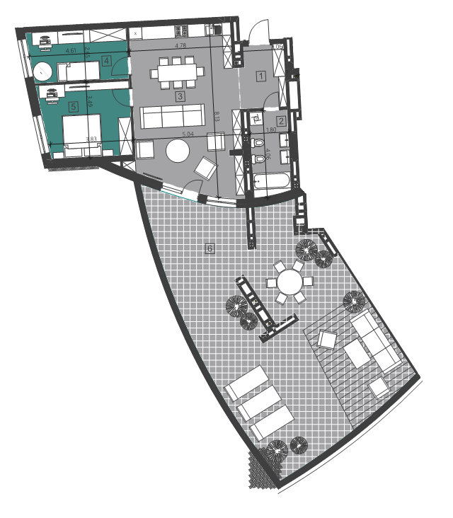 2-комнатная 103.46 м² в ЖК Парус City от 19 900 грн/м², Львов