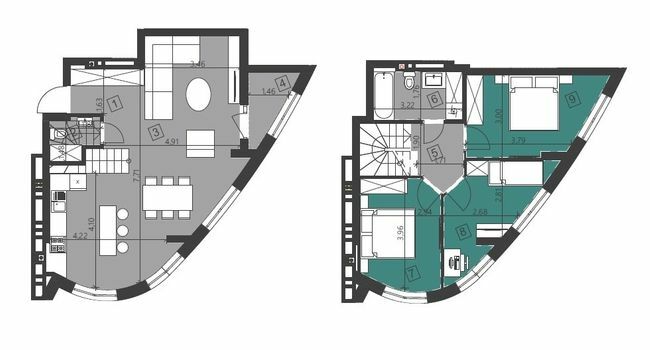 Дворівнева 93.16 м² в ЖК Парус City від 21 900 грн/м², Львів