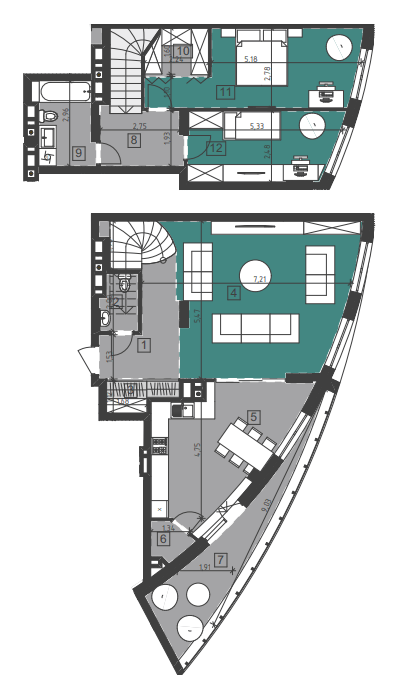 Двухуровневая 116.7 м² в ЖК Парус City от 20 900 грн/м², Львов