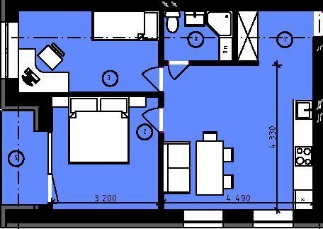 2-комнатная 48.5 м² в ЖК Rothenburg House от 27 600 грн/м², с. Петропавловская Борщаговка