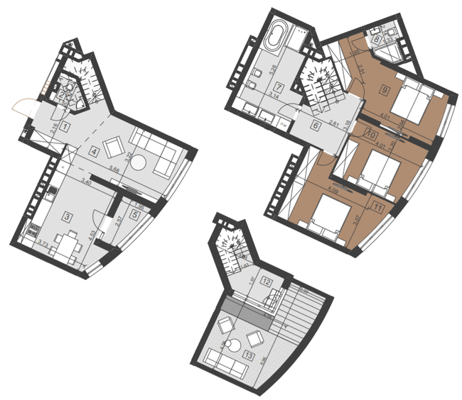 Двухуровневая 131.9 м² в ЖК Парус City от 26 700 грн/м², Львов