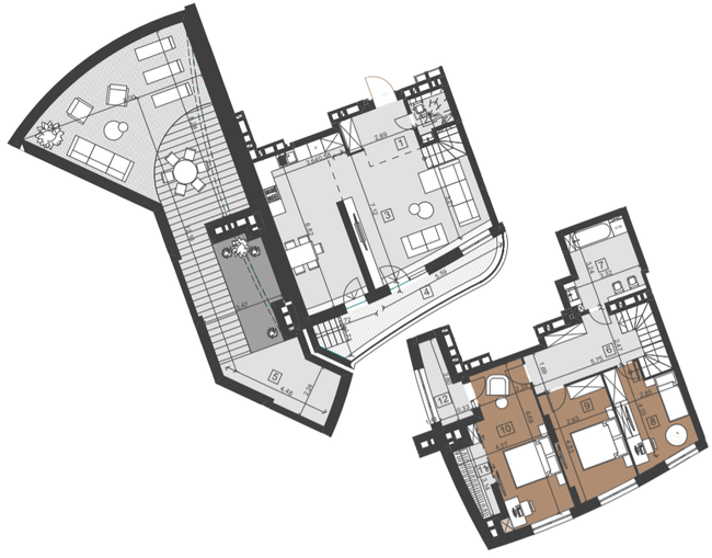 Двухуровневая 148.3 м² в ЖК Парус City от 23 800 грн/м², Львов