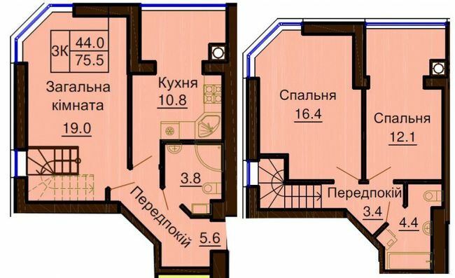 Двухуровневая 75.5 м² в ЖК София Клубный от 30 000 грн/м², с. Софиевская Борщаговка