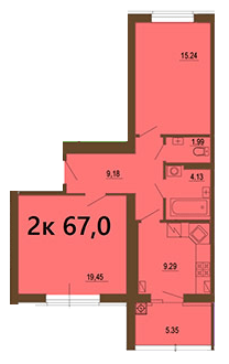 2-комнатная 67 м² в ЖК София Клубный от 30 000 грн/м², с. Софиевская Борщаговка