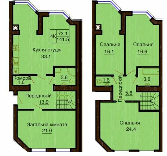 Двухуровневая 141.5 м² в ЖК София Клубный от 30 000 грн/м², с. Софиевская Борщаговка