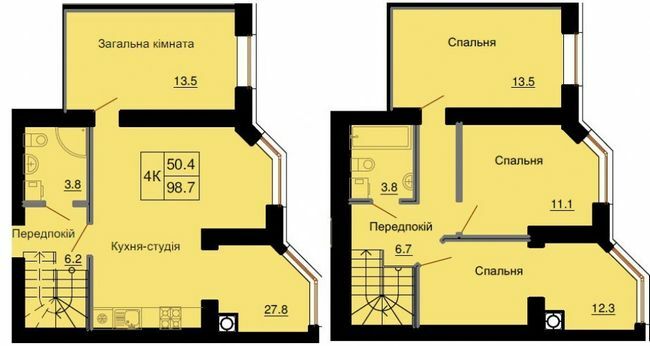 Двухуровневая 98.7 м² в ЖК София Клубный от 16 650 грн/м², с. Софиевская Борщаговка