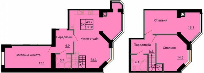 Двухуровневая 108.8 м² в ЖК София Клубный от 30 000 грн/м², с. Софиевская Борщаговка