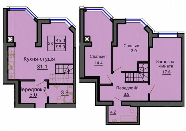 3-комнатная 98 м² в ЖК София Клубный от 30 000 грн/м², с. Софиевская Борщаговка