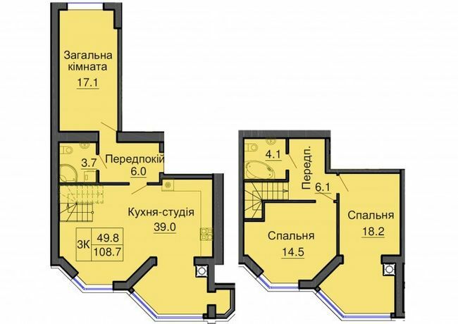 3-комнатная 108.7 м² в ЖК София Клубный от 30 000 грн/м², с. Софиевская Борщаговка