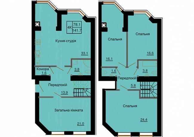 Двухуровневая 141.7 м² в ЖК София Клубный от 30 000 грн/м², с. Софиевская Борщаговка