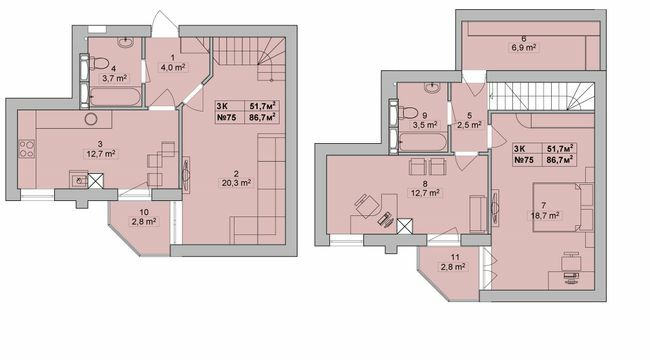 Двухуровневая 86.7 м² в ЖК Гудвил от 23 000 грн/м², с. Хотов