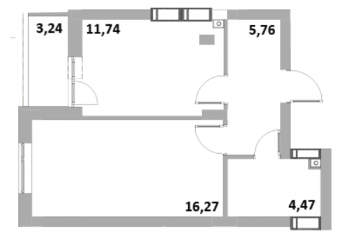 1-кімнатна 47 м² в ЖК Green Side від 22 800 грн/м², м. Ірпінь